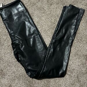 Favorite Daughter Black vegan Leather Leggings